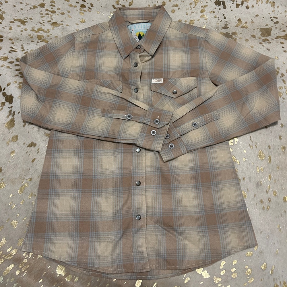 DIXXON Plaid Shirt in Beige and Light Blue
THE HOLBROOK